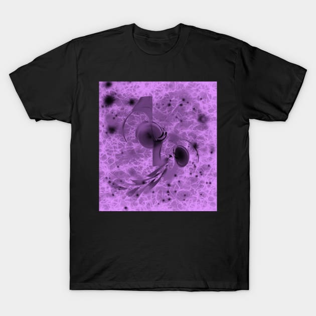 Alien space travel in purple and pink T-Shirt by hereswendy